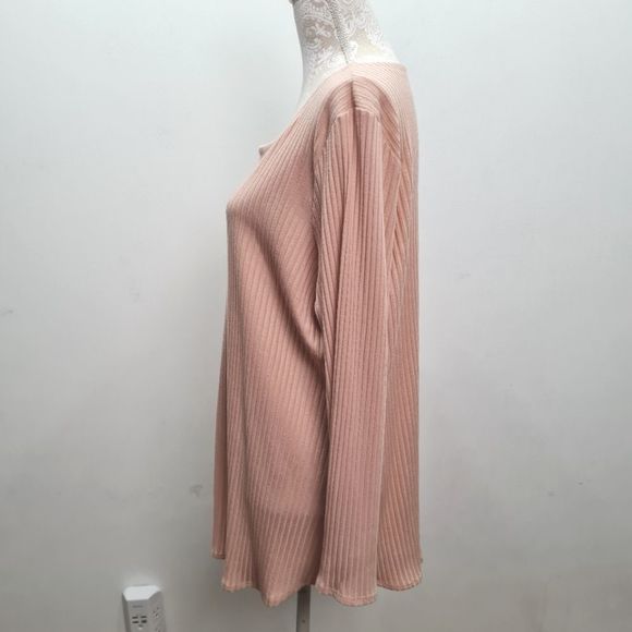 Eileen Fisher Tencel Stretch Ridge Ballet Neck Ribbed Top Dune Size XL - Picture 9 of 15